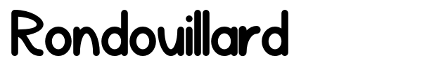 Rondouillard font preview
